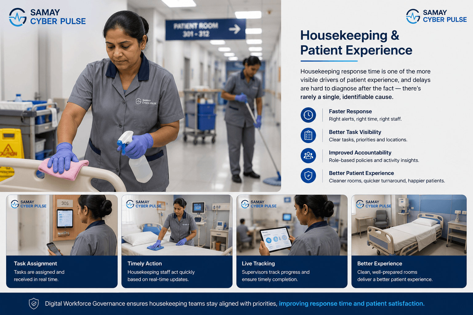 Housekeeping & Patient Experience — Housekeeping operational scenario